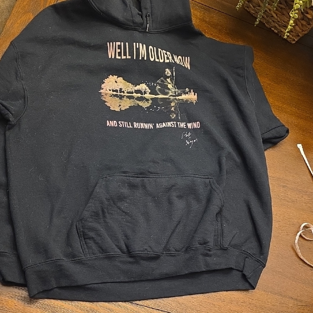 Bob Segar Black Graphic Men's Hoodie